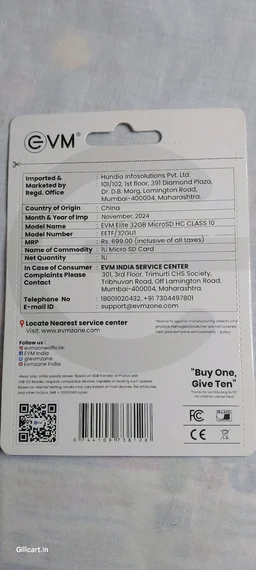EVM 32GB SD card for Camera