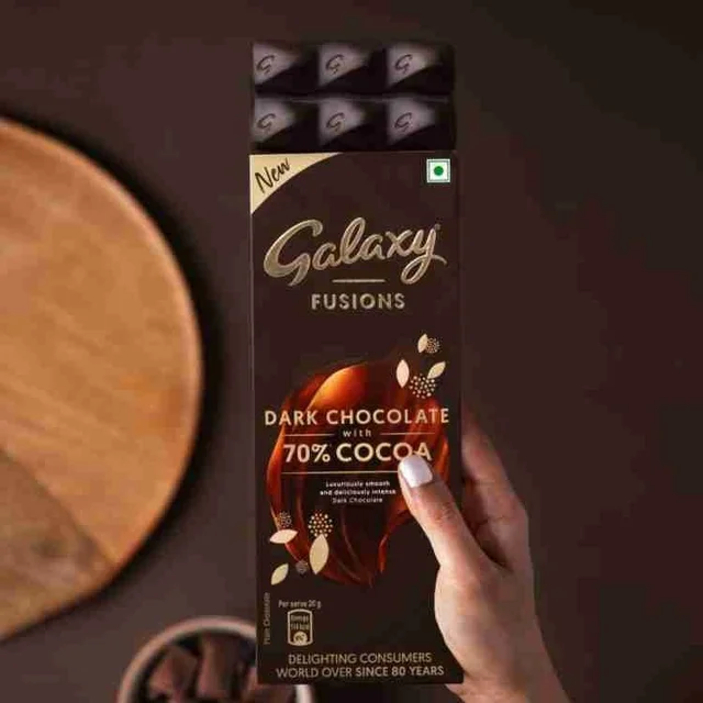 Galaxy Fusions 70% Cocoa - Dark Chocolate Bar - 56 g