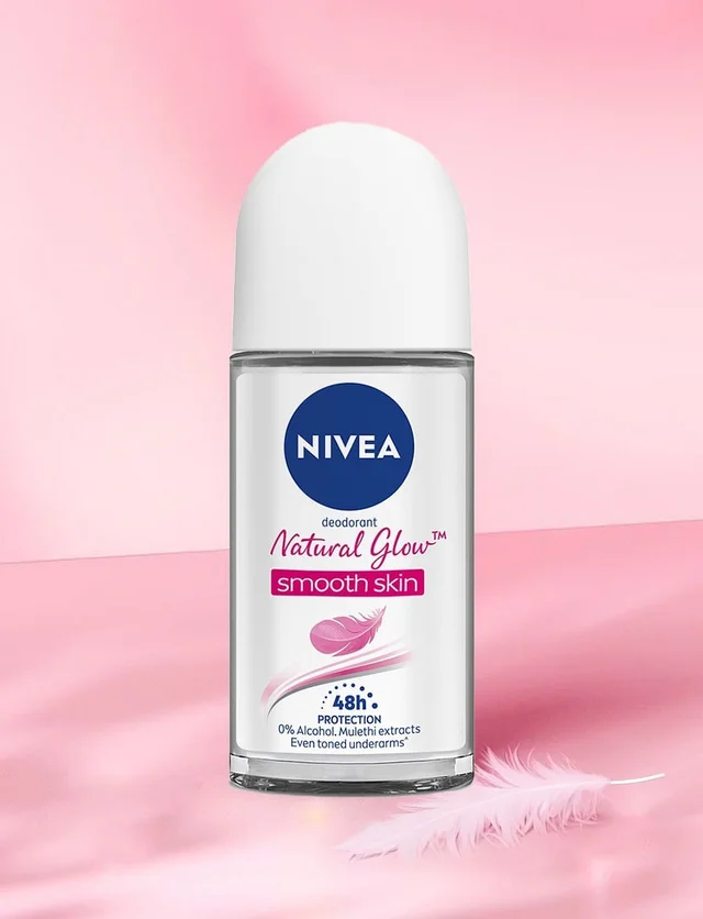 Nivea Natural Glow Smooth Skin Roll On Deodorant - 50ml