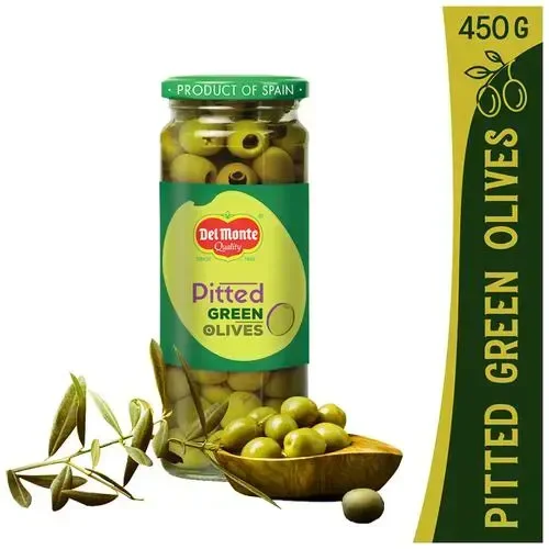 Del Monte Pitted Green Olives - 450 g