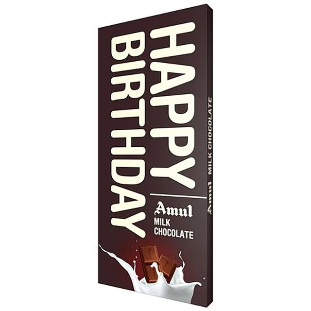 Amul Happy Birthday - Milk Chocolate Bar - 150 g