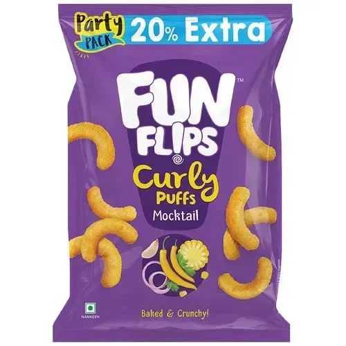 Funflips - Curly Baked And Crunchy Puffs - 70 g