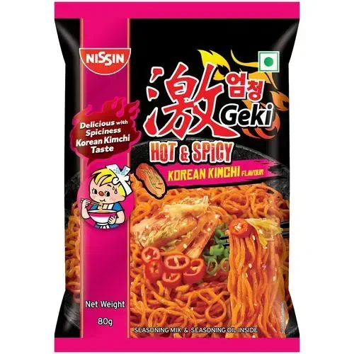 Nissin Geki Hot & Spicy Korean Kimchi Flavoured Instant Noodles