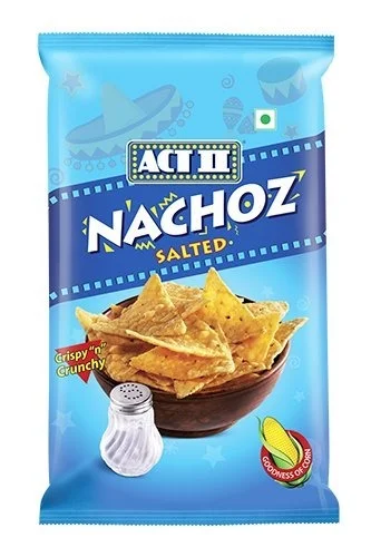 Act ii Nachoz Plain Salted Flavoured - 55gm