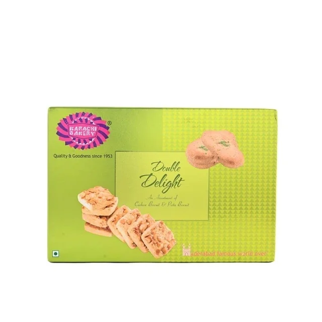 Karachi Bakery Double Delight Cashew & Pista Biscuit - 400g