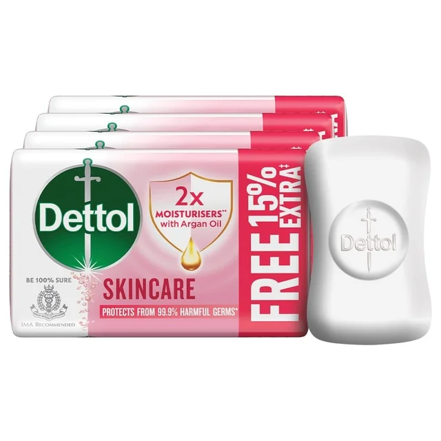 Dettol Skincare Moisturizing Beauty Bathing Soap 75 G - 4 x75 g