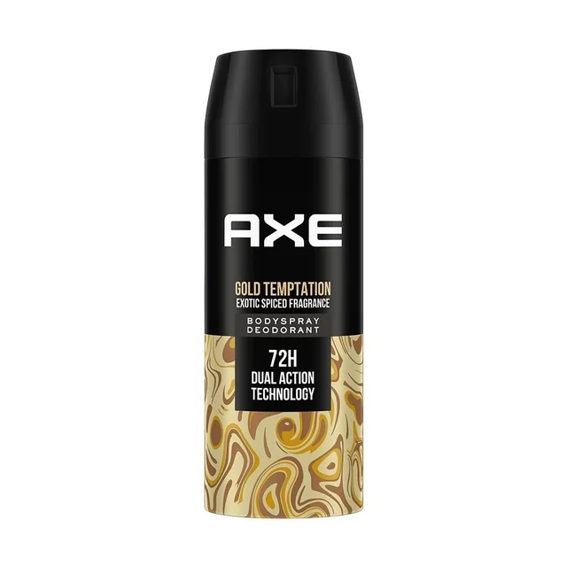 Axe Gold Temptation - Men'S Body Deodorant - 72 Hr Dual Action Technology - 150 ml