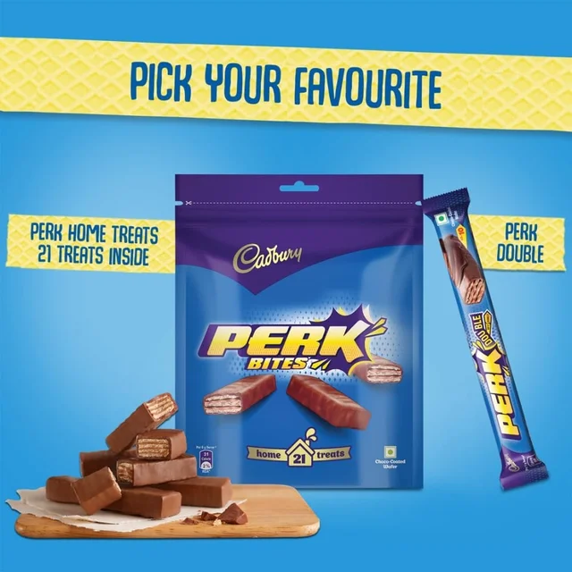 Cadbury Perk Chocolate Coated Wafer ( Home Treat ) - 115.5 g