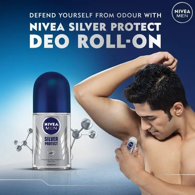 Nivea Men Silver Product Roll On Deodorant - 50ml