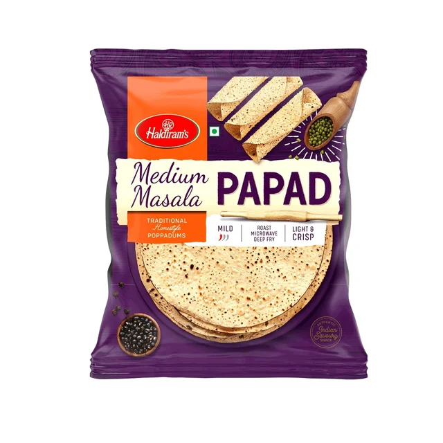 Haldiram Papad Medium Masala - 200g