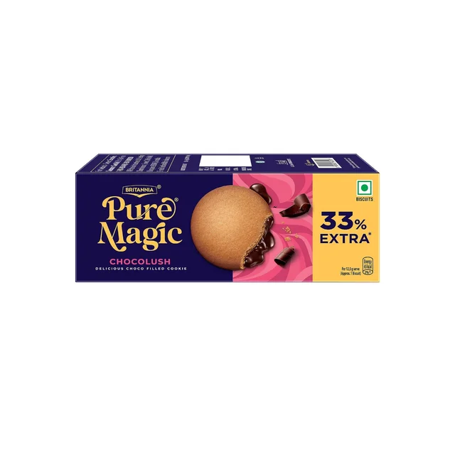 Brittania Pure Magic Chocolush Choco Filled Cookies - 72 g
