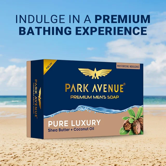 park avenue Pure Luxury Men'S Soap (Shea Butter + Coconut Oil) - 125 g