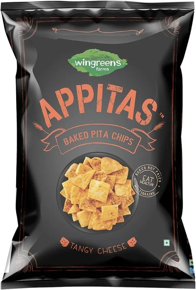 Appitas Pita Bread Tangy Cheese Chips - 60gm