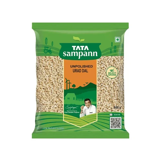 Tata Sampann Unpolished Split Urad Dal (Dhuli) - 500 g