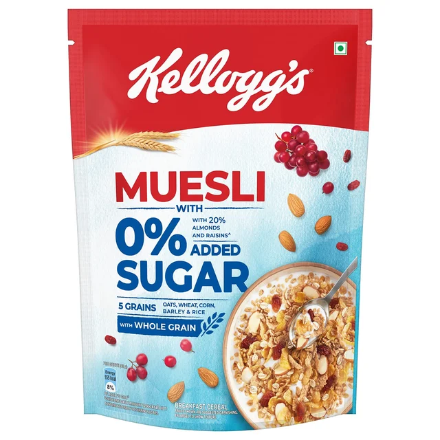 Kellogs Muesli 0 Sugar - 500gm