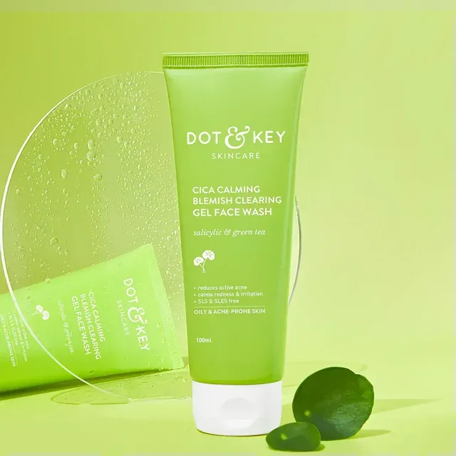 Dot & Key Cica + Salicylic Gel Face Wash for Acne Prone Skin - 175 ml