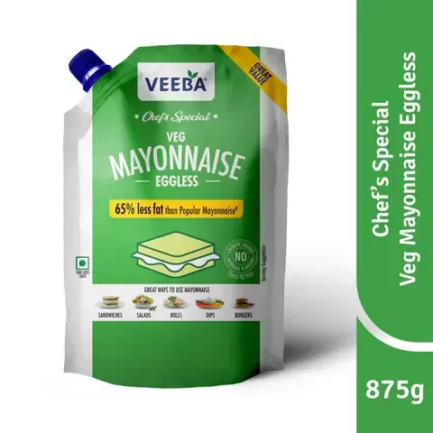 Veeba Veg Mayonnaise Eggless - 875 gm