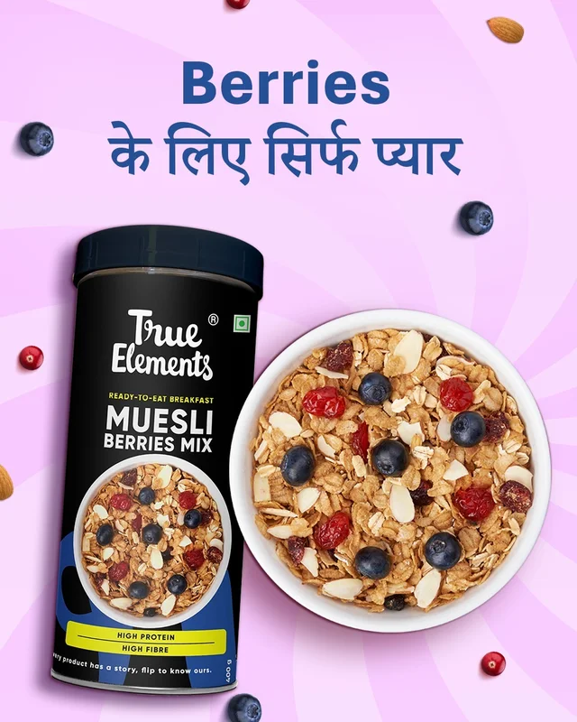 True Elements Muesli - Berries Mix - 400 g