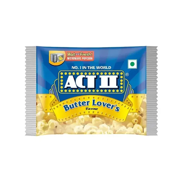 Act ii Act 2 Butter Lover's Microwave Popcorn - 33gm