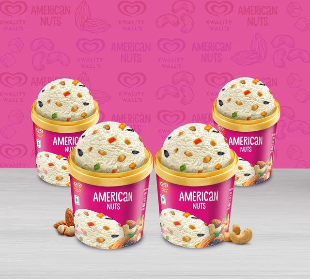 Kwality Walls American Nuts Cup Ice Cream - 100 ml