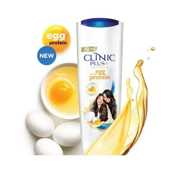 Cleanic Plus Strength & Shine Egg With Protein Shampoo - 175 ml