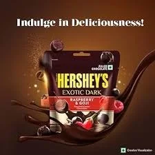 Hershey's Exotic Raspberry 'N Gojiberries Dark Chocolate - 33.3 g