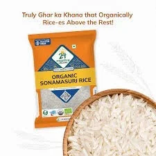 24 mantra Organic Sonamasuri Raw Rice - 1 kg