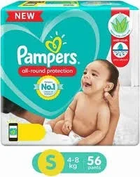 Pampers Diaper With Aloevera ( S, 4-8 Kg ) - 1 pack (10 pieces)