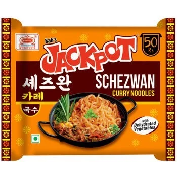 Kab's Jackpot Schezwan Curry Noodles - With Dehydrated Vegetables - 100 g