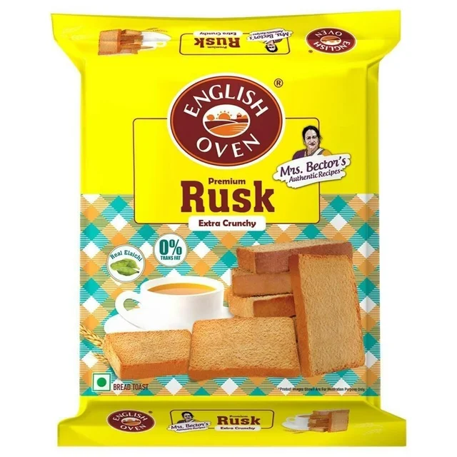 English Oven Real Elaichi Extra Crunchy Premium Rusk - 307 g