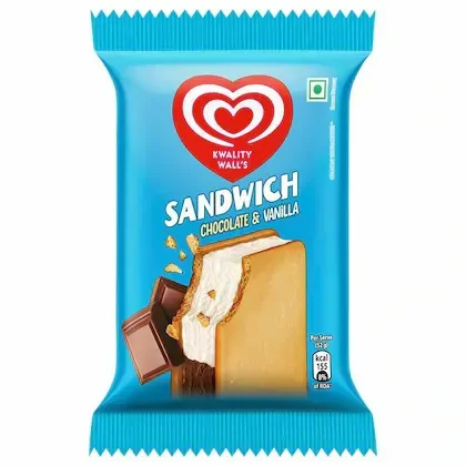 Kwality Walls Sandwich Chocolate & Vanilla 