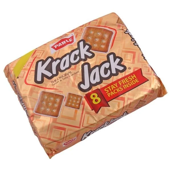 Parle Krackjack Crackers Sweet & Salty Biscuits - 400 gm