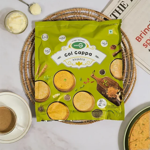 Shanta G Gol Gappa Round Khakhra - 200 g