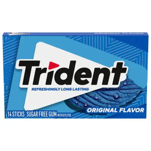 Trident Original Gum (Sugar Free) - 1 Pack (14 Sticks)