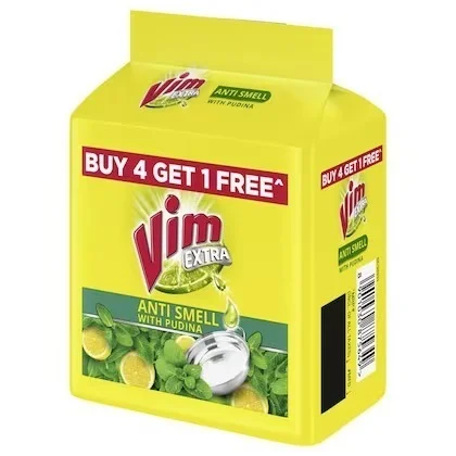 Vim Lemon Dishwash Bar (4 X 200G) - (4 x 200g)