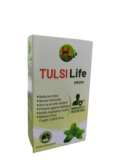 Tulsi Life Drop, ( Five Type of Tulsi & W.H.O Certified, C.M.A.R.C Approved) - 30ml