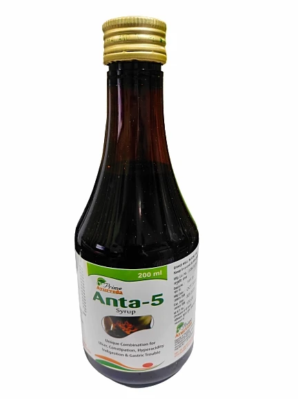 Anta 5 Syp, (Unique Combination For Ulser, Constipation, Hyperactivity, Indigestion & Gastric Trouble) - 200ml