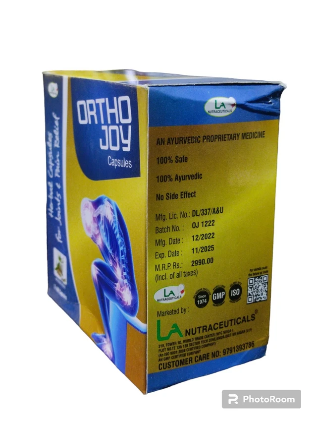 Ortho Joy Capsules ( Set On 2 Pots) Maha Discount Offer - Gold, 2 × 60 Pieces Capsules