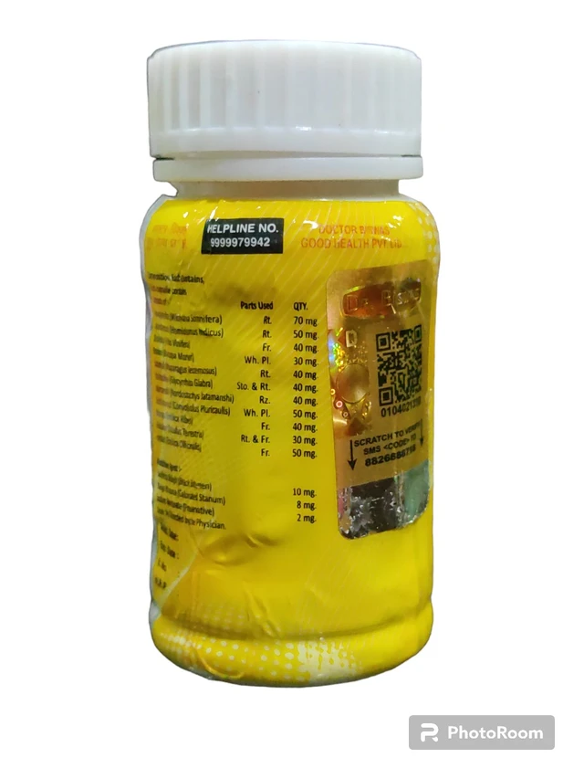 Dr Biswas Good Health Capsule Original - Yellow, 50pieces