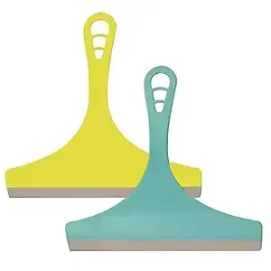 Kitchen Platform & Glass Squeegee Wiper All-Purpose Cleaning Windows Car Windshield Bathroom Mirrors Table Cleaner (Set of 2, Random Colours)