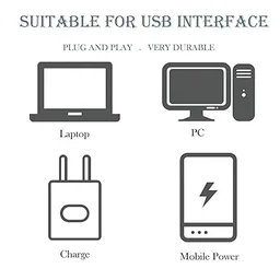 Mini USB LED Light | Plug in Night Light Bulb | USB Light for Laptop | Portable USB LED lamp | Portable Car Bulb for Bedroom Bathroom & Kitchen Use (10 pcs) | - 40D x 30W x 30H, White