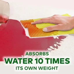 Sponge Wipe Resusable Kitchen Cleaning foam Cellulose wood Sponge- Easy to use, Multi- color & Biodegradable (pack of 5)