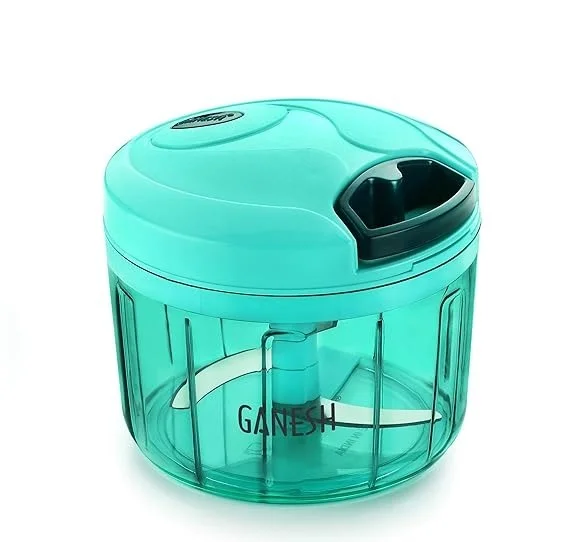 Multipurpose Plastic Vegetable Chopper Cutter 3 Blades for Effortlessly Chopping Vegetables and Fruits for Your Kitchen, Pool Green (725 ml)