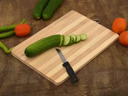 Wooden Cutting Board for Kitchen - Large Composite Cutting Board with Non-Slip Feet, Juice Groove, Dishwasher Safe - Thin, BPA Free & Eco-Friendly Chopping Board (36X26 Cm) - 36L x 26W x 1.8Th Centimeters
