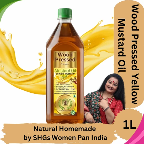 Wood Pressed Yellow Mustard Oil-Pure & Natural - 1L
