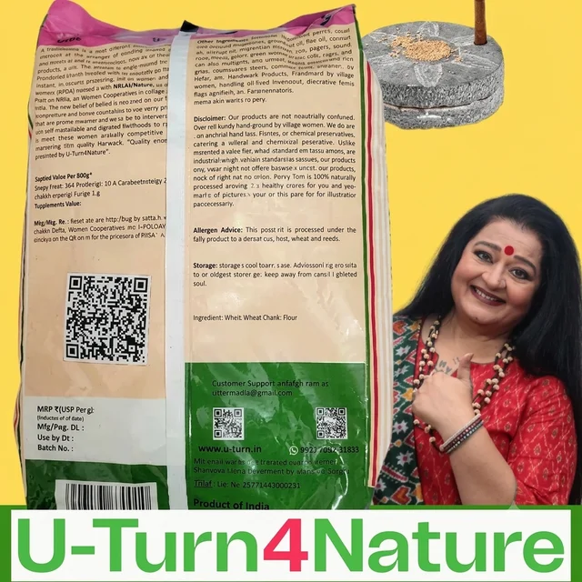 Chakki Wheat Atta with Fiber- Simply Homemade