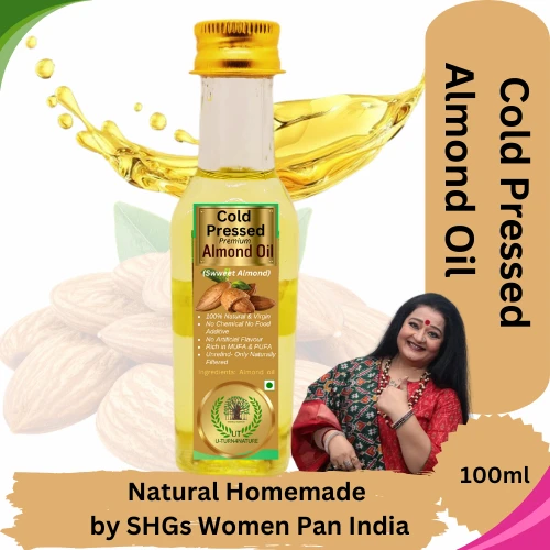 Cold Pressed Almond (Badam) Oil- Pure & Natural - 100ml