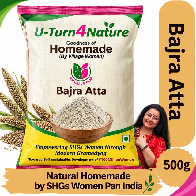 Bajra Atta (Pearl Millet Flour)- Simply Homemade - 500g