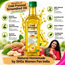 Cold Pressed Groundnut Oil- Pure & Natural- Simply Homemade - 1L