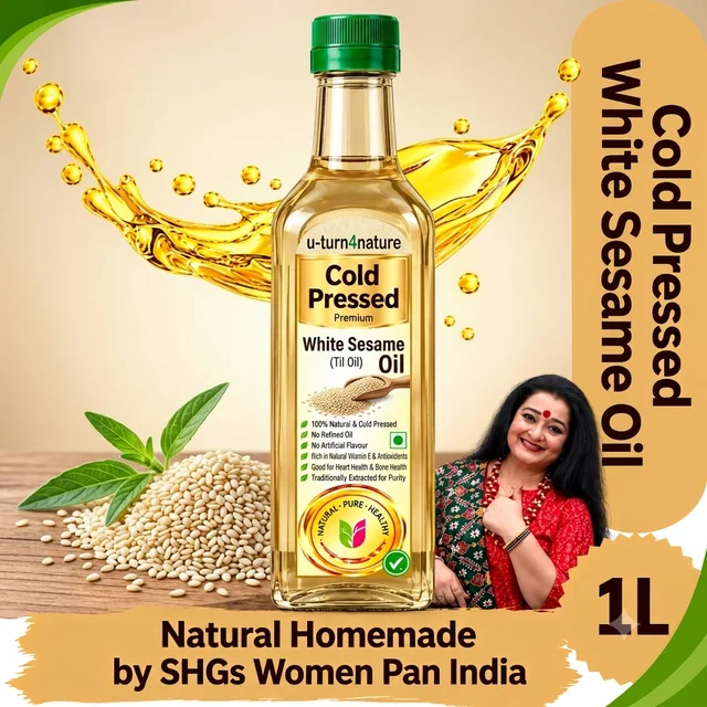Premium Cold-Pressed White Sesame Oil (Til Oil)- Simply Homemade